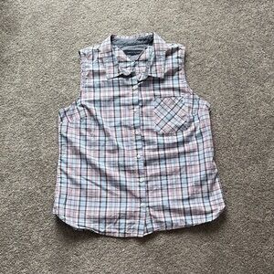Tommy Hilfiger Multicolor Plaid Sleeveless Shirt